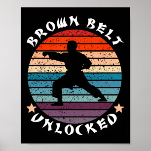 Brawn-Belt-Level-Unlock-Performance-Karate Behalte Poster