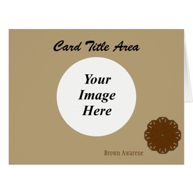 Brawn Blume Ribbon Template von Kenneth Yoncich (Vorderseite (Horizontal))