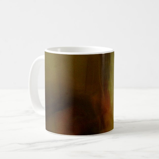 Brawn Blur Hintergrund Coffee Tasse (Vorderseite Links)