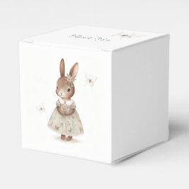 Brawn Bunny in einem floralen Kleid Geschenkschachtel