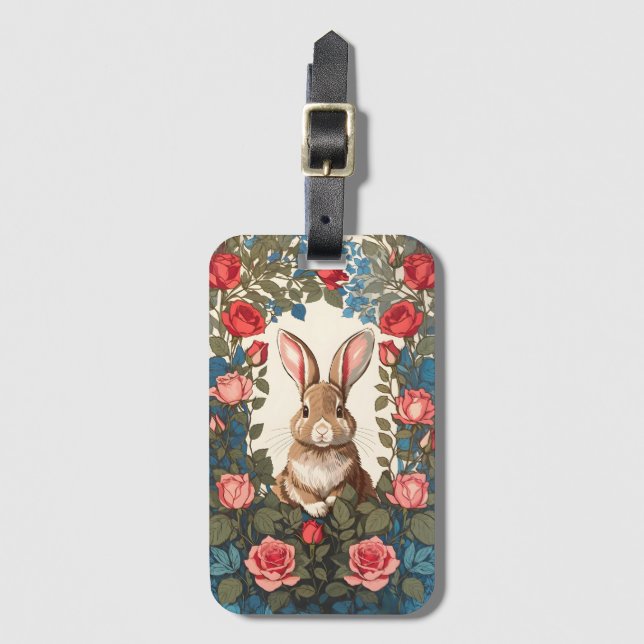 Brawn Bunny Rosen Garden Gepäckanhänger (Vorderseite Vertikal)