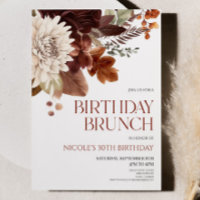 Brawn Burgundy Blume Birthday Brunch Party