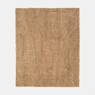 Brawn Burlap Tuch Sack Textur Fleecedecke