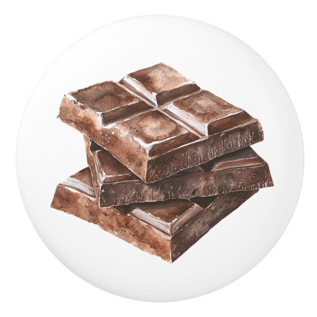Brawn Chocolate Candy Bars Keramikknauf (Vorderseite)