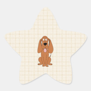 Brawn Dog Cartoon. Hund. Stern-Aufkleber