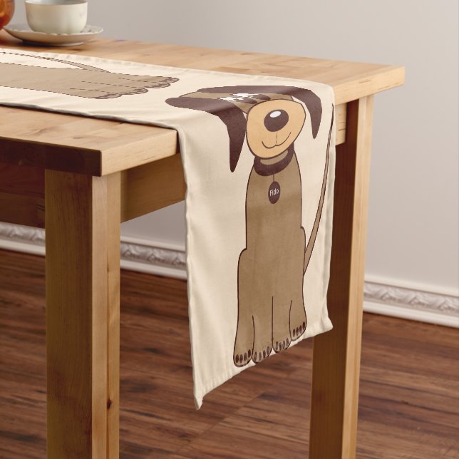 Brawn Dog Table Runner Kurzer Tischläufer (Beispiel)