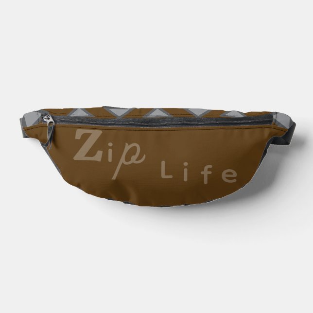 Brawn elegantes Zip Life Cut Nähen Fanny Pack Bauchtasche (Ablage )