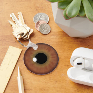 Brawn Eye Iris Eyeball Coole, kundenspezifische Sc Schlüsselanhänger