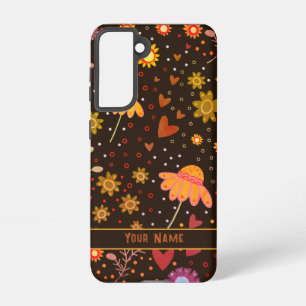 Brawn Floral Inspirivity Customized Samsung Case Galaxy Hülle