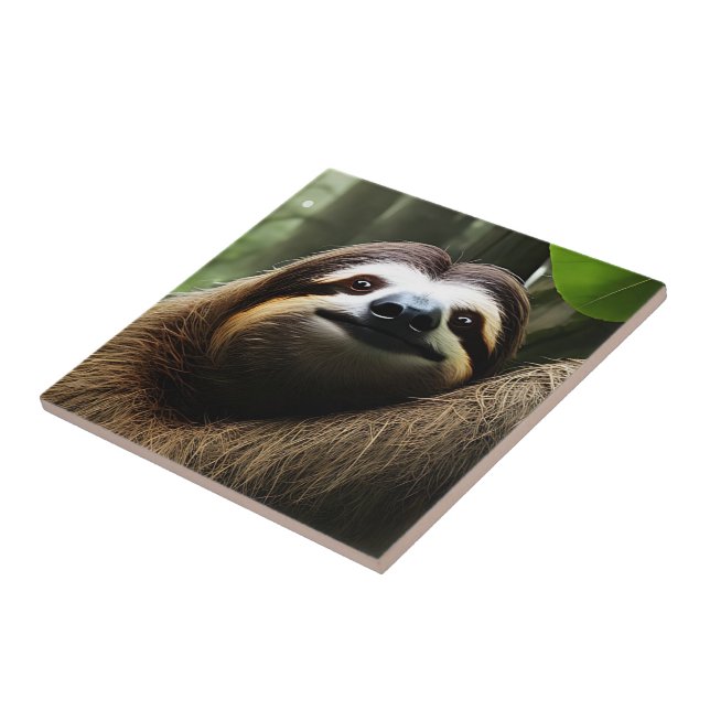 Brawn Fuzzy Sloth, Foto Block Fliese (Seite)