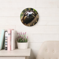 Brawn Fuzzy Sloth, Wall Clock