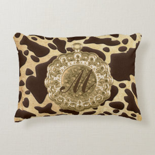 Brawn & Gold Animal Print Anticharm Dekokissen