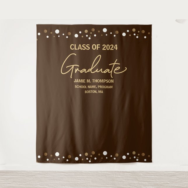 Brawn Gold Class 2024 Abschluss Wandteppich (Vorderseite)