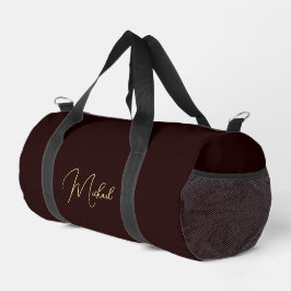 Brawn Gold Monogram Gym Sports Travel On Duffle Bag