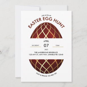 Brawn Gold Oaster Egg Einladung