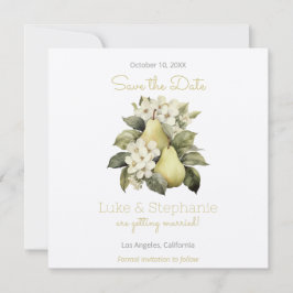 Brawn & Green Pear Squared Speichern Sie die Datum Save The Date