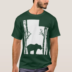 Brawn Grizzly Bear Junting - Utah Map Hunter T-Shirt