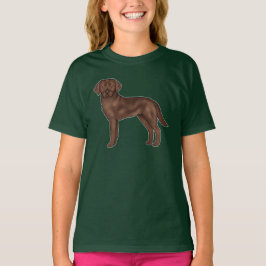 Brawn Labrador Retriever Adorable Cartoon Labrador T-Shirt