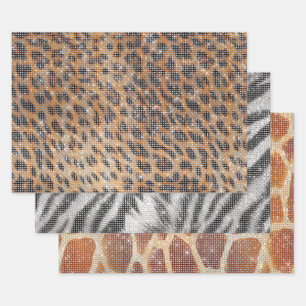 Brawn Leopard Animal Print Sparkon Geschenkpapier Set