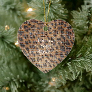 Brawn Leopard Animal Print Sparkon Keramik Ornament