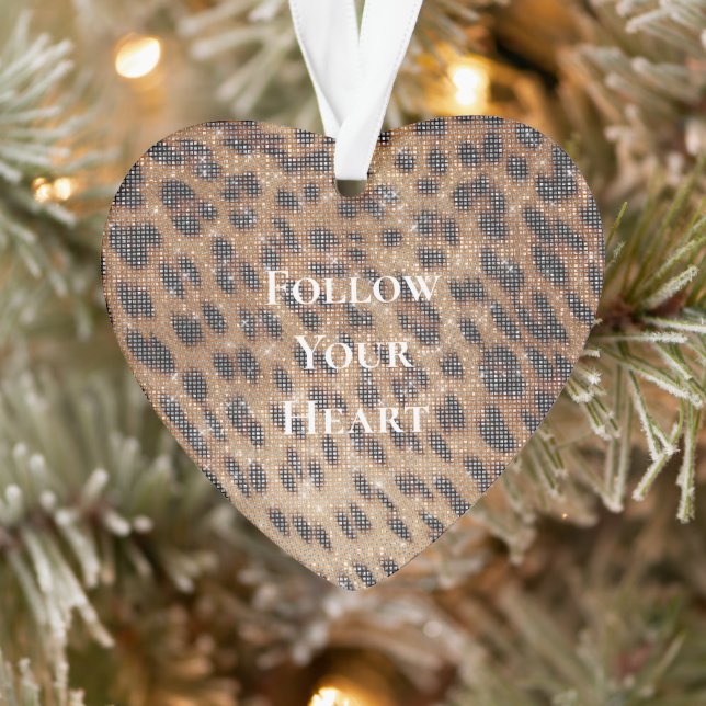 Brawn Leopard Animal Print Sparkon Ornament (Baum)