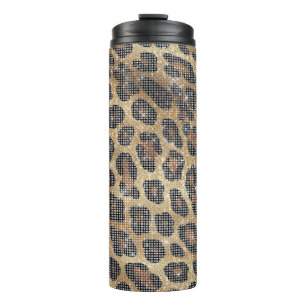 Brawn Leopard Animal Sparkle Thermosbecher
