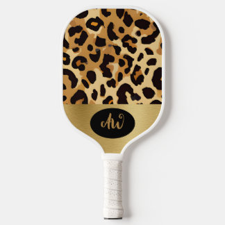 Brawn Leopard Print Electronics Bag Pickleball Schläger