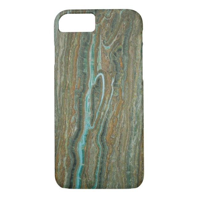 Brawn Marble Light Blue Akzente Case-Mate iPhone Hülle (Rückseite)