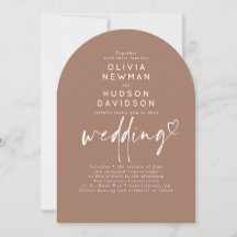 Brawn Modern Minimalistisch Wedding Foto Arch