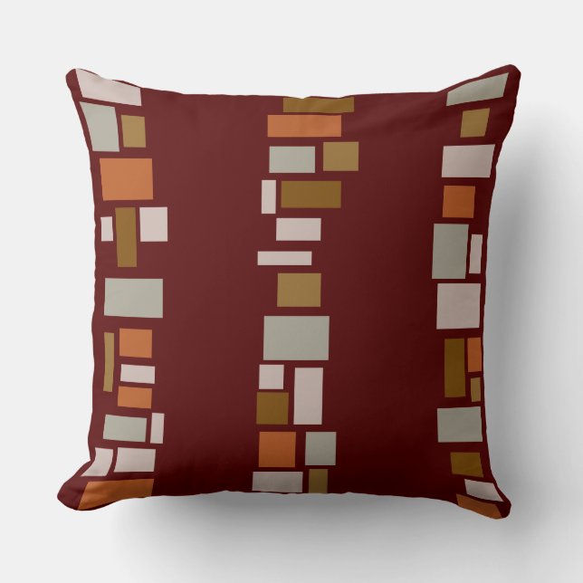 Brawn MOSIAC TILES DESIGN Retro Throw Kissen (Vorderseite)
