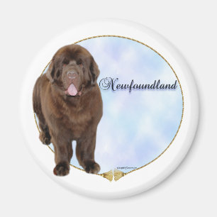 Brawn Newfundland Portrait - Magnet