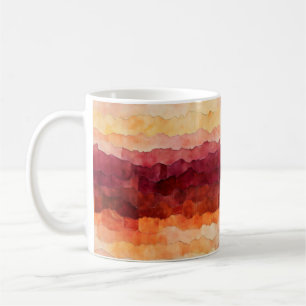 Brawn Orange Abstrakt Pattern Kaffeetasse
