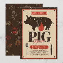 Brawn Orange Vintag Pig Roast