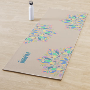 Brawn Pastel Zen Blume Mandala Yogamatte
