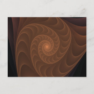 Brawn Spiral Fraktal Postkarte
