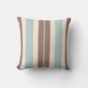 Brawn Tan Blue Stripe Kissen