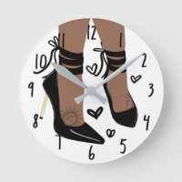 Brawn Tan Skin Black Strappy High Heels Sun Moon