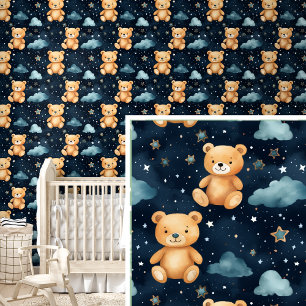 Brawn Teddy Bear Friends in einem blauen Night Sky Tapete