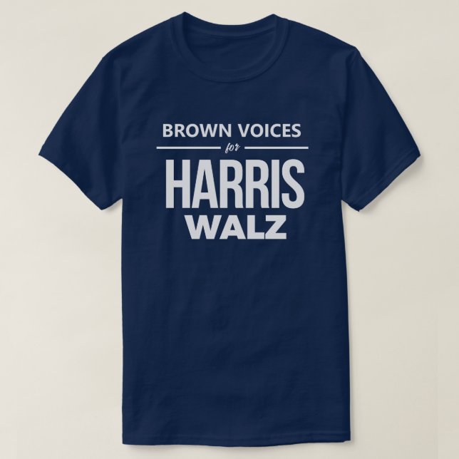Brawn Voices für Harris Walz T-Shirt (Design vorne)