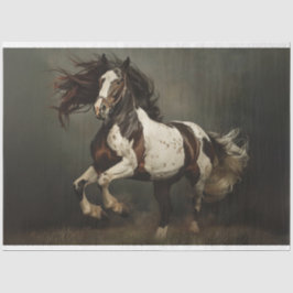 Brawn White Horse Decoupage Seidenpapier