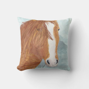 Brawn Wild Horse Blue Mountain Lake - Acryl. Kissen