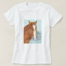 Brawn Wild Horse Blue Mountain Lake - Acryl. T-Shirt