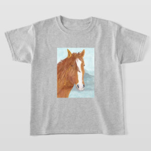 Brawn Wild Horse Blue Mountain Lake - Acryl. T-Shirt