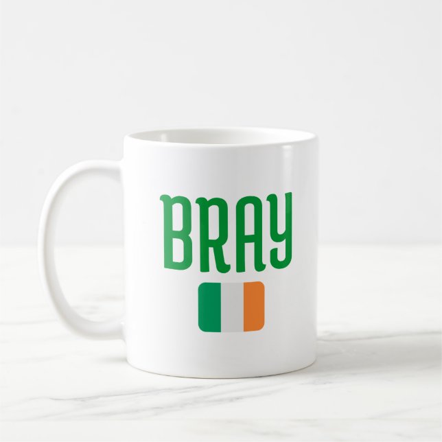 BRAY Ireland Flag Kaffeetasse (Links)