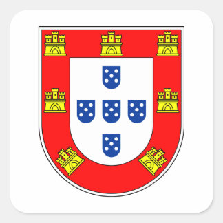 Brazão Portugal Quadratischer Aufkleber