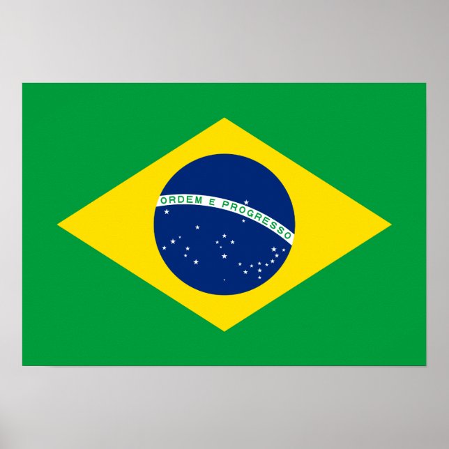 Brazil – Brazilian National Flag Poster (Vorne)