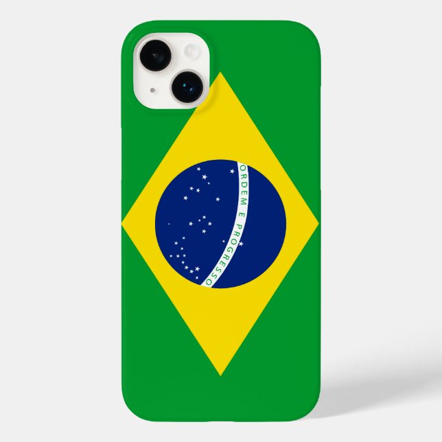 Brazil Flag Tough Phone Case - Ideal for Travelers (Rückseite)