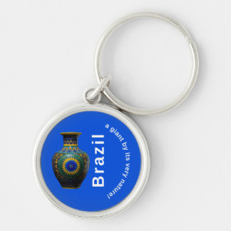 Brazil Giant Nature Mandala - Round Keychain Schlüsselanhänger
