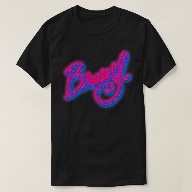 BRAZIL Neon 80er Cult Film T-Shirt (Design vorne)