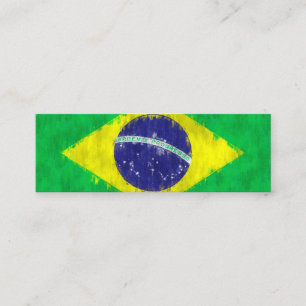 Brazil Oil Painting Drawing Mini Visitenkarte
